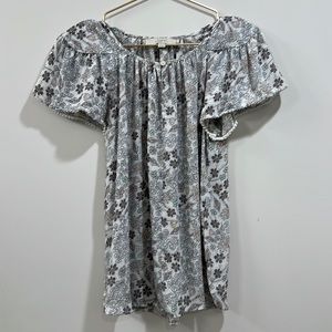 Loft ruffle sleeve blouse size XS